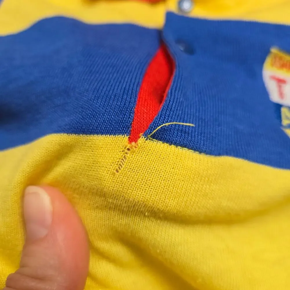 Vintage OshKosh 3T polo colorblock shirt. Flaws